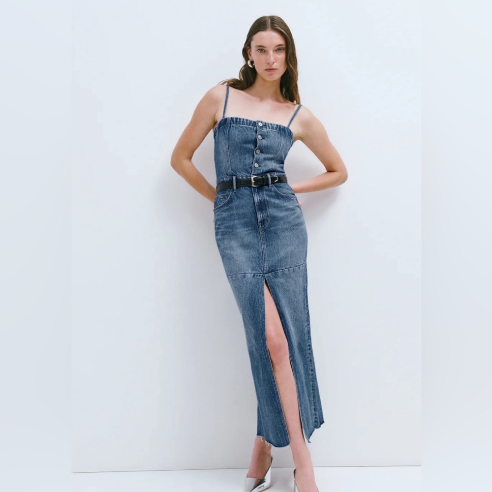 Reformation Tazz Maxi Denim Dress- size 10